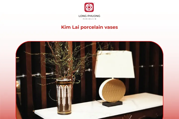 The Kim Lai porcelain vases embody the harmony of form and function