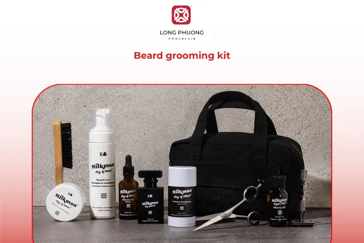 Keep his style sharp and confident with a sleek beard grooming set