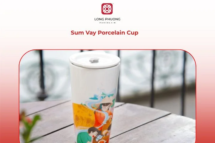 Simple yet elegant Sum Vay porcelain cup for business events