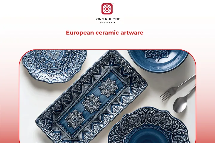 European ceramics blend functionality with elegant decorative style
