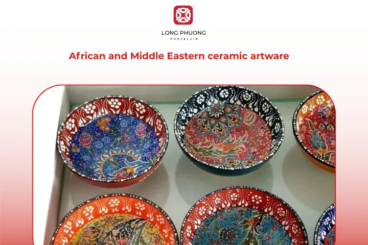 African ceramics feature intricate textures and deeply symbolic patterns