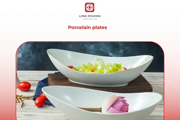 Porcelain plates make everyday dining feel more elegant and visually appealing