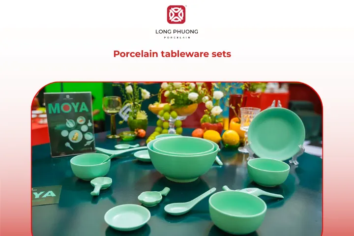 Porcelain tableware sets are practical yet visually appealing
