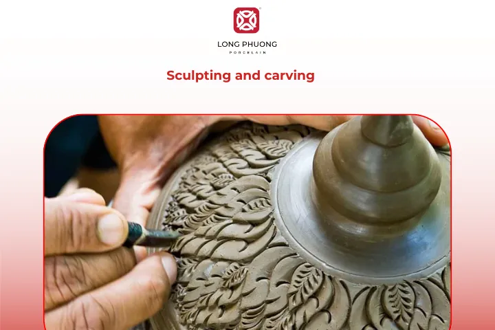 Artists carve designs directly into the clay, making each piece a one-of-a-kind creation