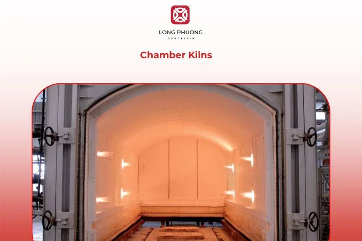 Multi-chamber ceramic kiln for efficient pottery production