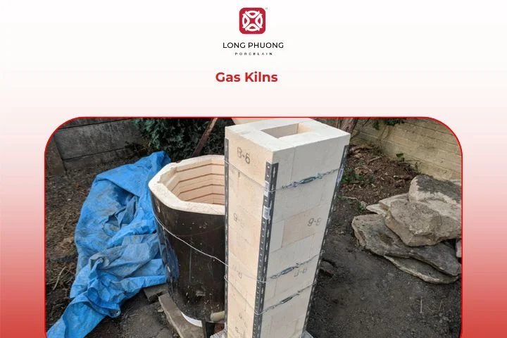 Large outdoor gas ceramic kiln