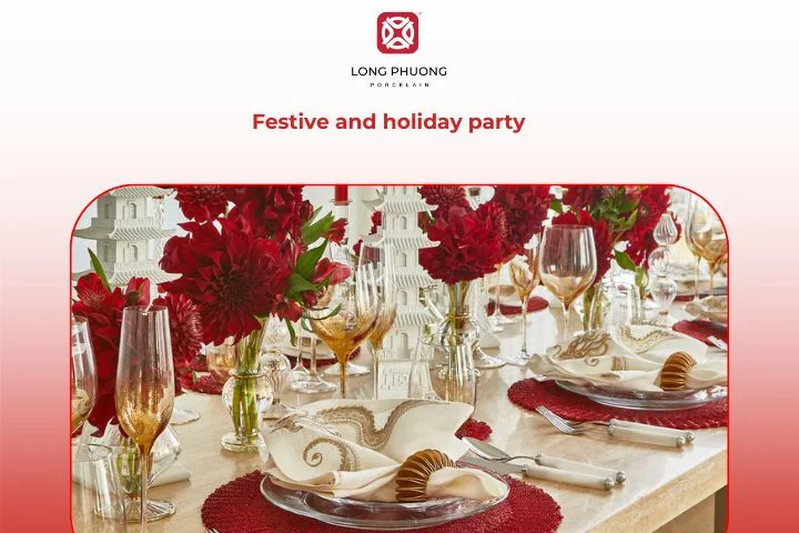 A warm red-and-gold table radiates celebration and cultural charm