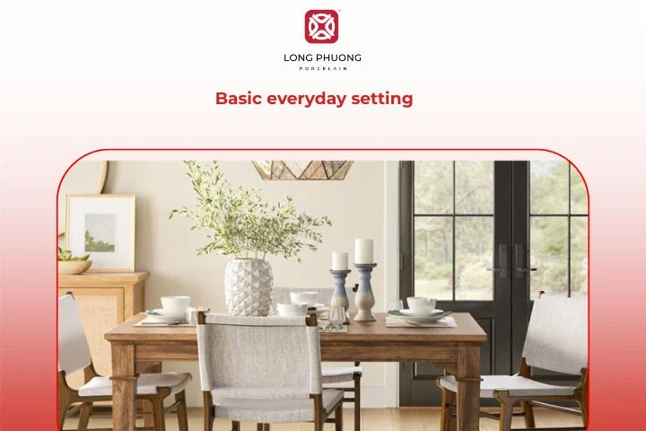 Everyday dining table setting