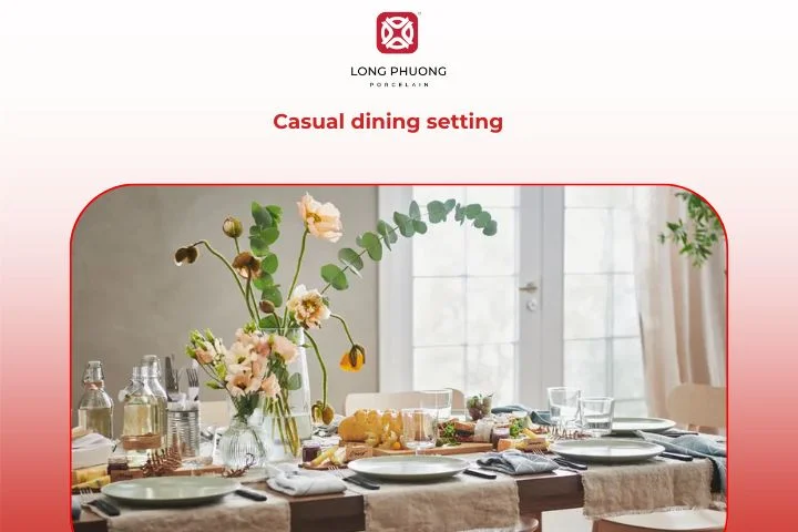 Casual dining table setup
