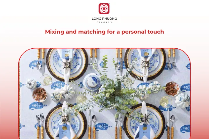 Mix styles and textures for a unique table setting