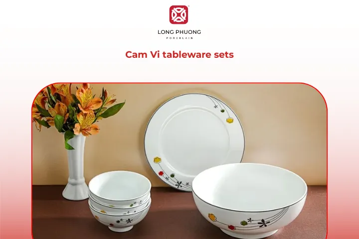 Brighten your table with the Cam Vi tableware sets