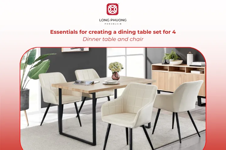 Choose compact tables that save space and pair them with well-fitted chairs