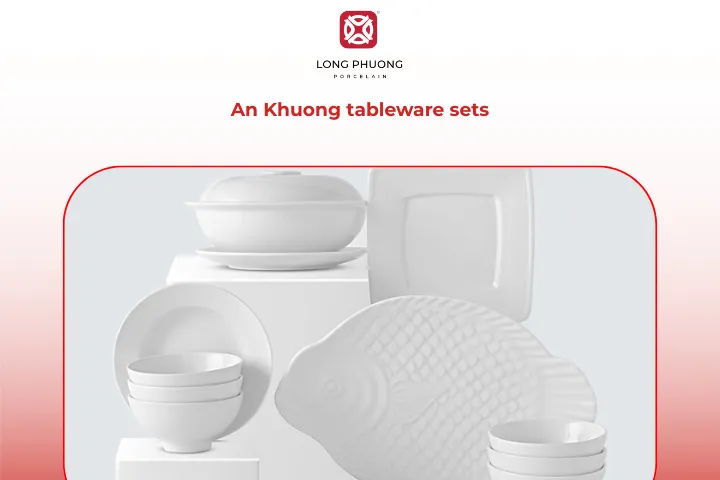 The An Khuong tableware set blends style and practicality for everyday dining