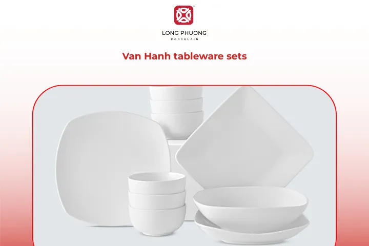 Elegant and harmonious, the Van Hanh tableware set brings balance to every meal