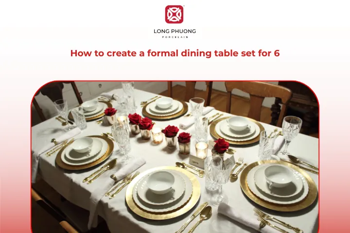 Learn how to set a table for 6 in a formal way