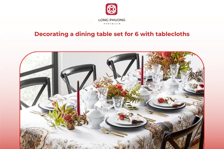 Picking the right fabric and color for your tablecloth gives your table a stylish look