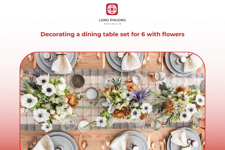 Fresh flowers enliven your dining table with color and energy