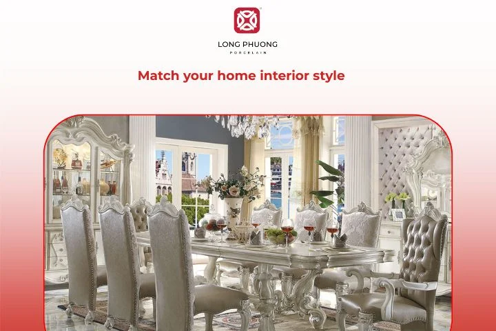 A stylish 8-seater dining table harmonizing with modern home décor