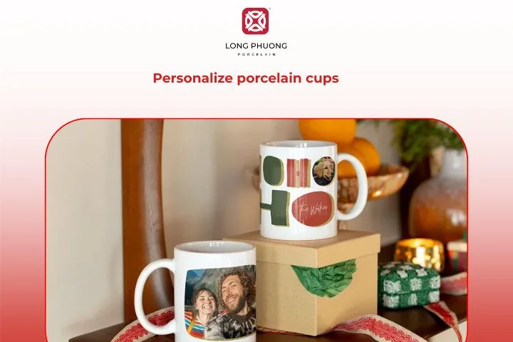 Personalized porcelain cups express individuality and heartfelt appreciation.