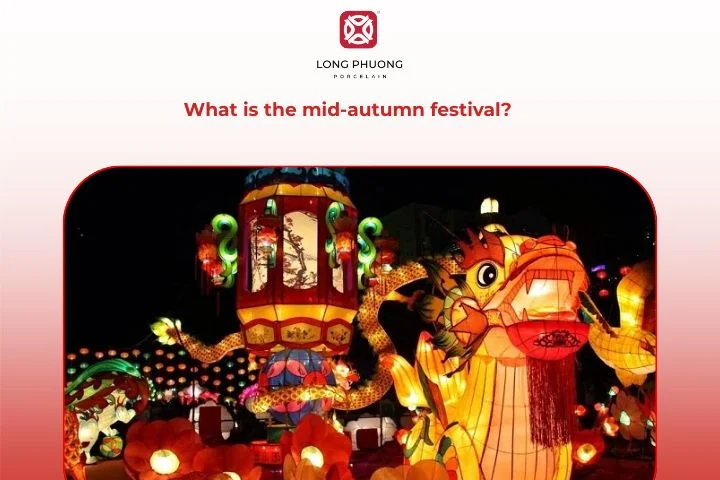 The full moon brightens the night sky as families gather to celebrate the Mid-Autumn Festival