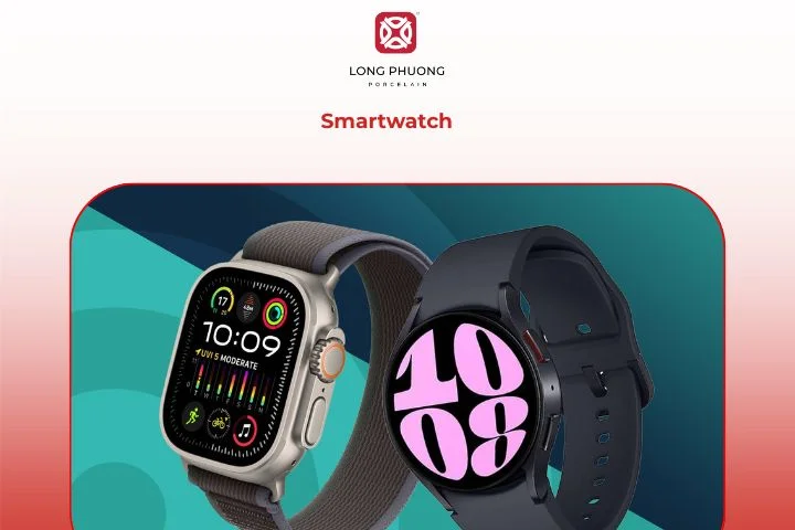 A smartwatch offers style and smart connectivity for today’s active lifestyle.