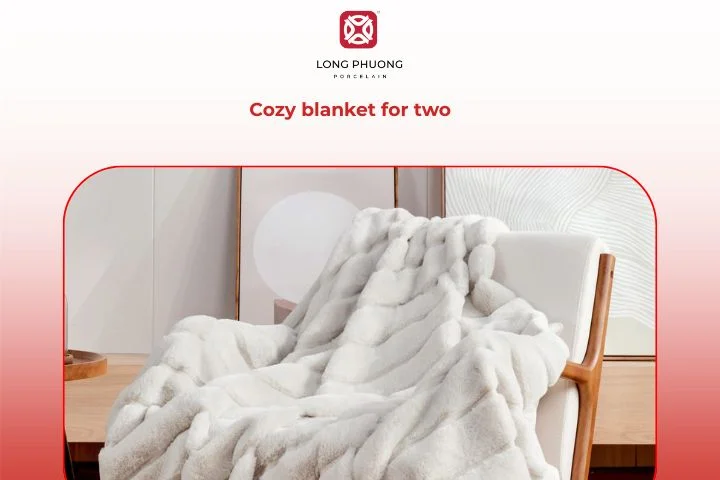 A cozy blanket for two symbolizes love, comfort, and togetherness.