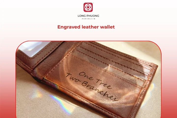 A custom leather wallet with initials combines practicality and emotional value.