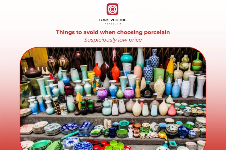 Be cautious of porcelain sold at unusually low prices