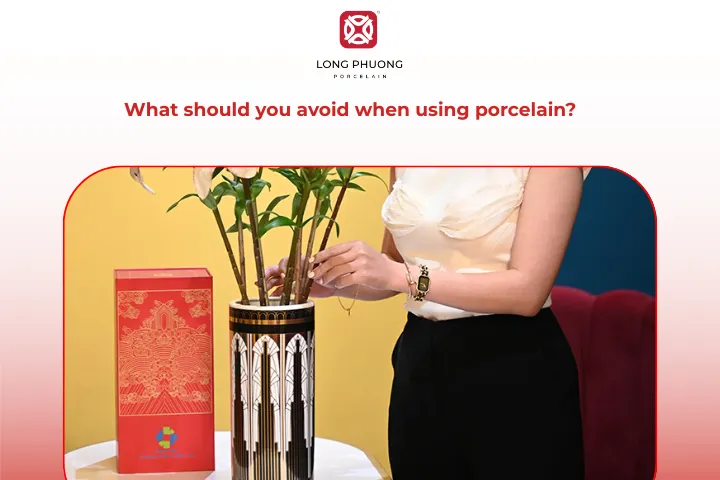 What things should be avoided to protect porcelain?