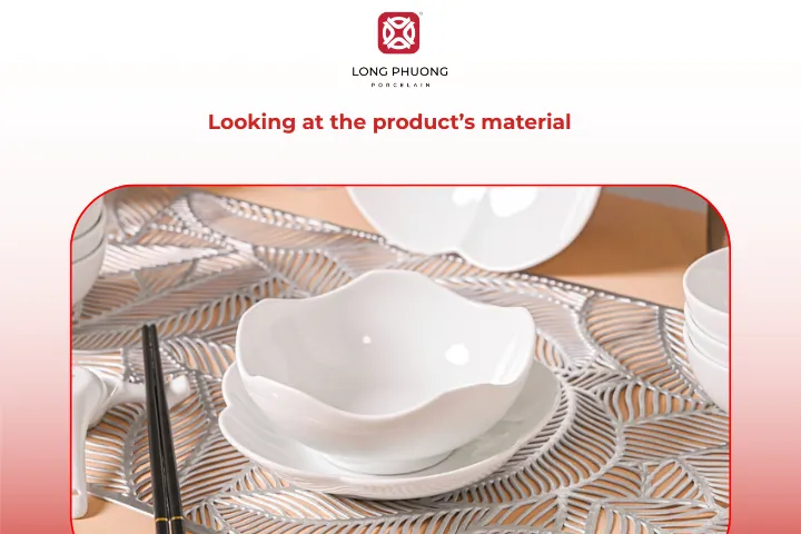 Identifying high-quality porcelain by looking at the material
