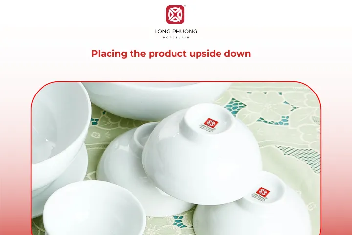 Turn the bowl or plate upside down on a flat surface to check how perfectly round they are