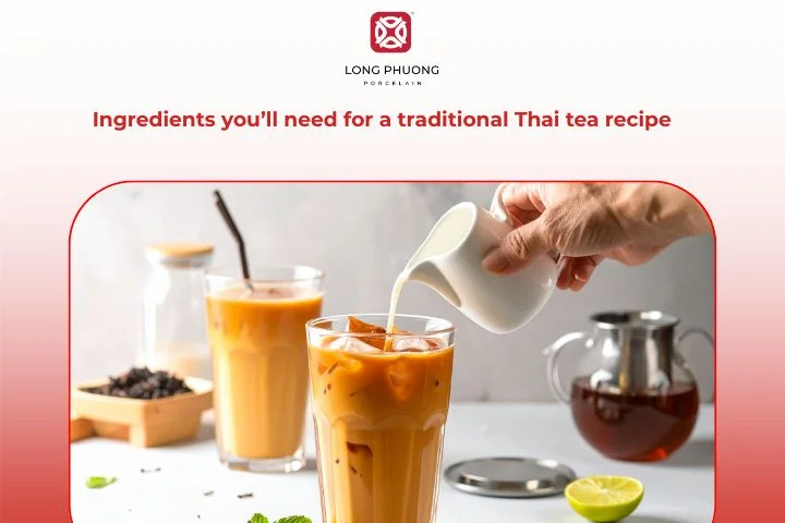 Traditional Thai tea ingredients prepared for making iced Thai tea
