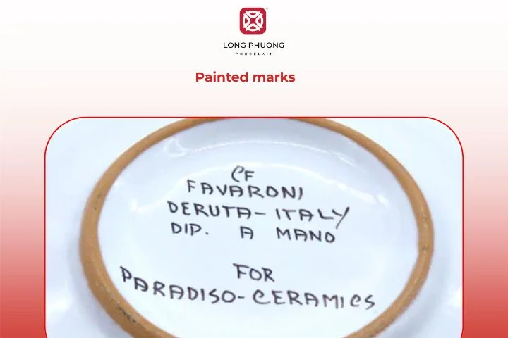 Painted marks express individuality and color in traditional Italian ceramics