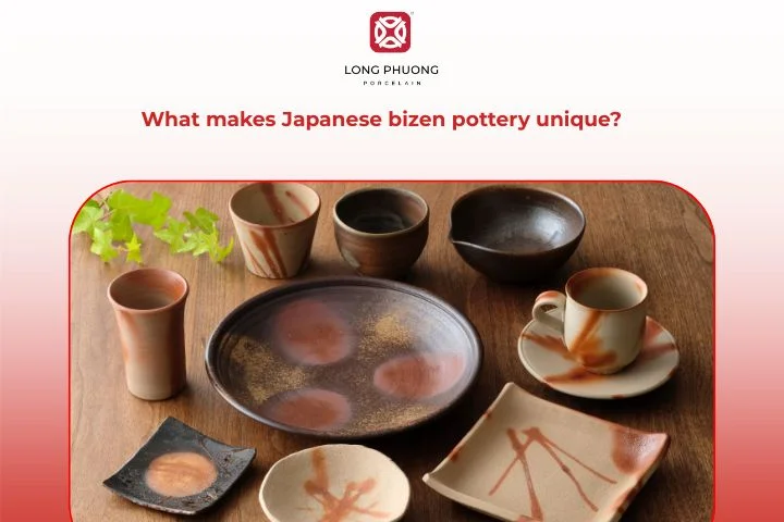 Unique textures and patterns on Bizen pottery