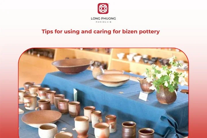 Care instructions for maintaining Japanese Bizen pottery