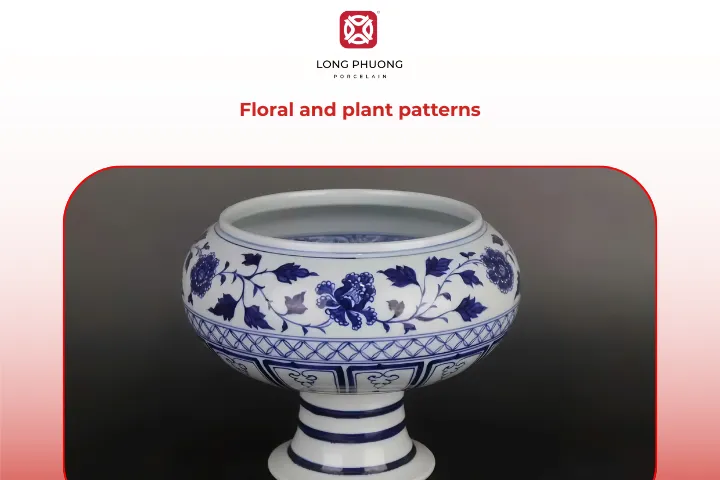 Natural motifs like fruits, plants, and flowers are common