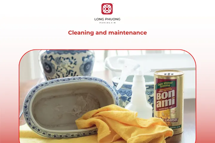 Only clean Ming Dynasty porcelain when it truly needs it