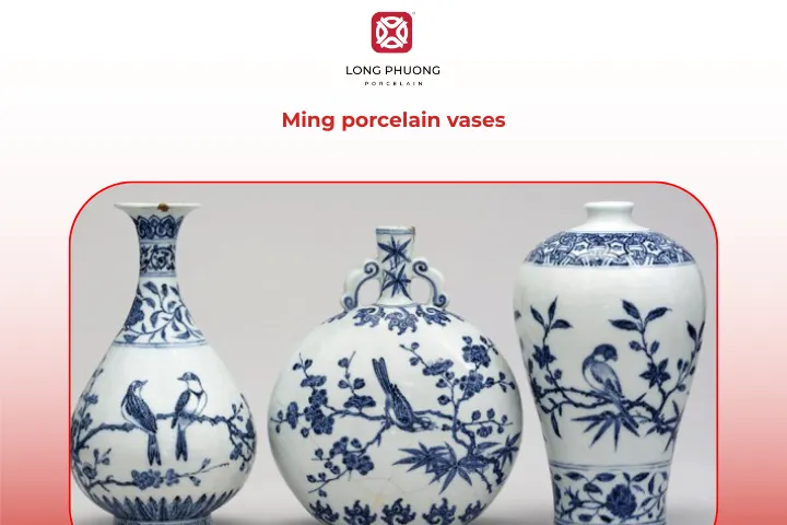 Ming porcelain vases