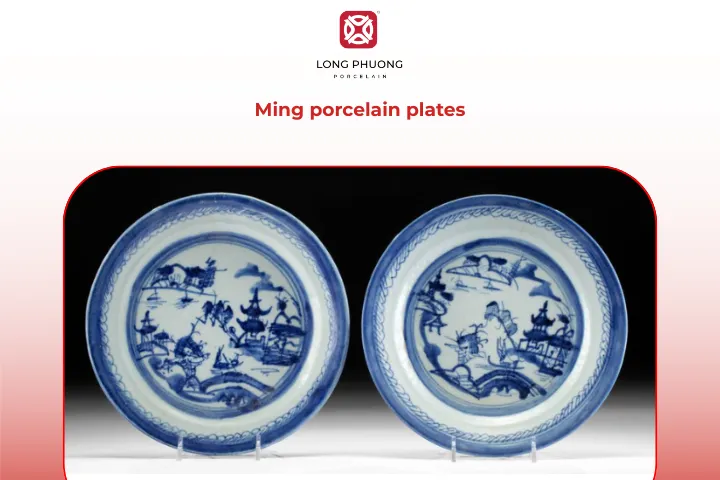 Ming porcelain plates
