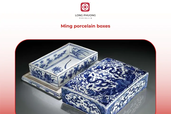 Ming porcelain boxes