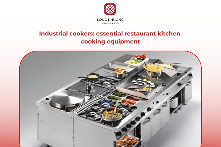 Industrial cookers form the core cooking area of a restaurant kitchen