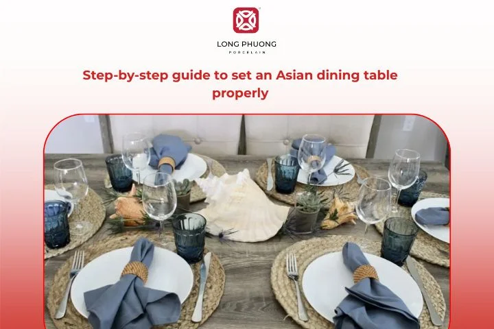 Asian table setting step by step