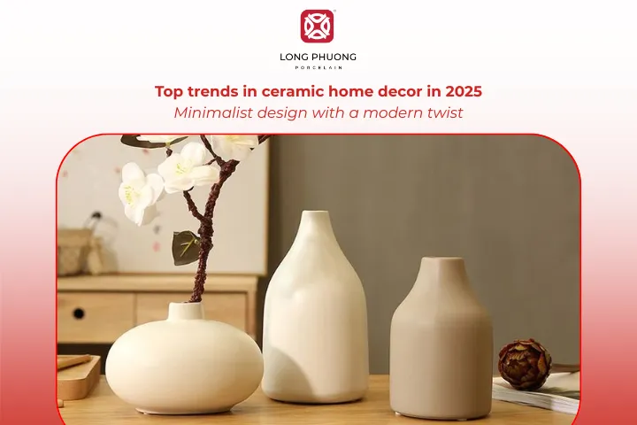 Minimalism continues to define modern ceramics, now refreshed with a contemporary touch