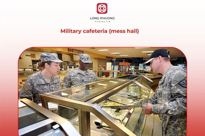 A disciplined military cafeteria ensuring nutritious meals for soldiers