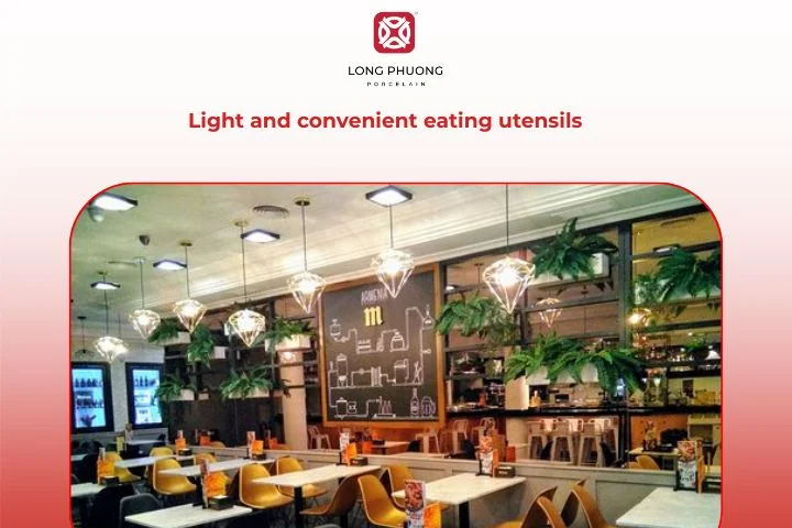 Lightweight utensils that support the convenience of cafeteria dining