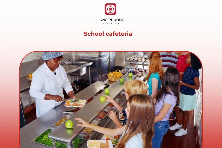 A school cafeteria providing nutritious meals that support students’ health and focus