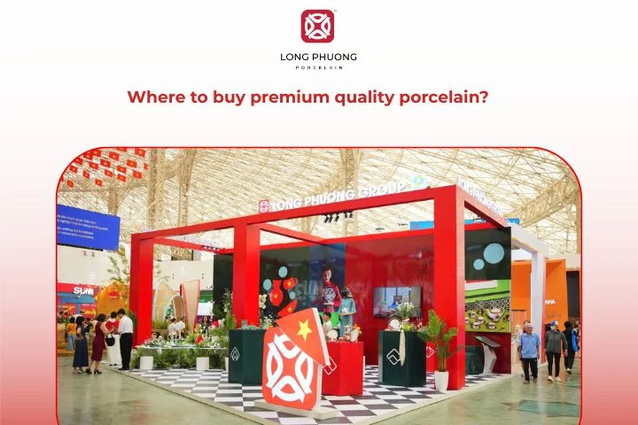 Long Phuong Porcelain offers high-quality modern porcelain inspired by royal Chinese craftsmanship