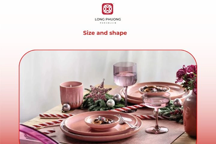 Plates and bowls in different sizes and shapes stacked neatly