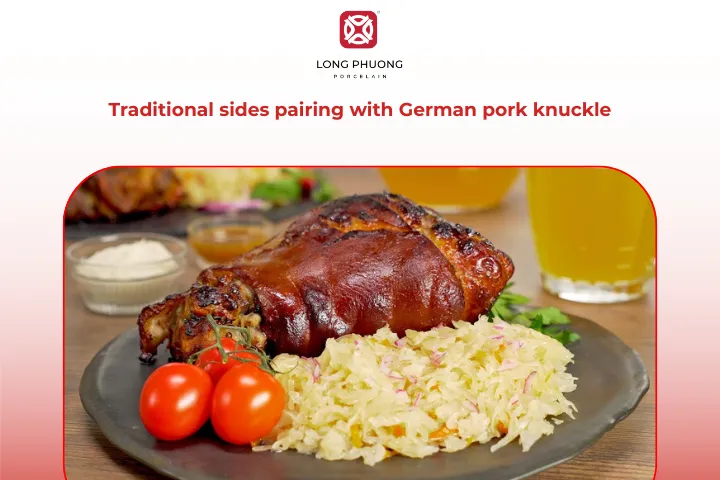 A perfectly German pork knuckle deserves equally delicious side dishes to complete the meal
