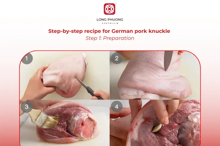 How to pre-process pork knuckle for the German pork knuckle recipe